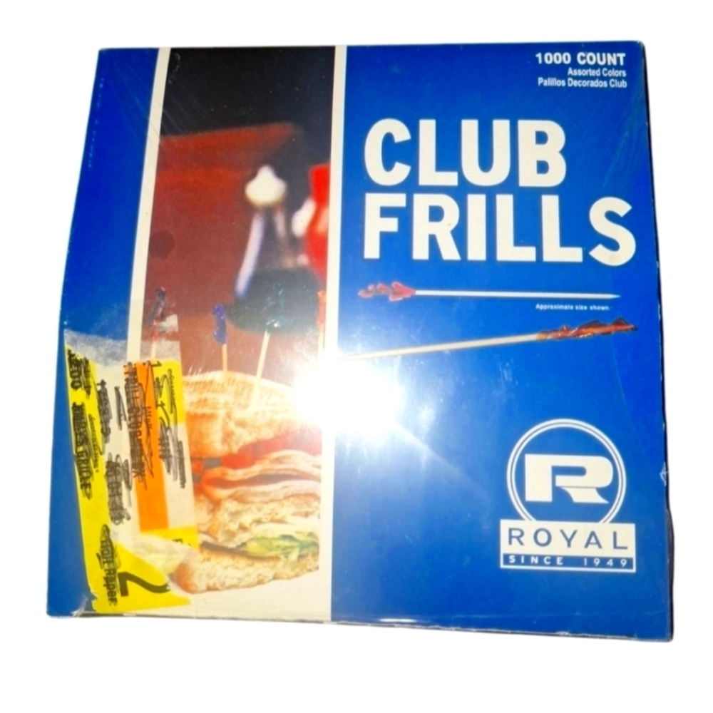 🎁Club Frills 1000 Count Wooden Food Sticks/Picks FREE with Bundle Purchase